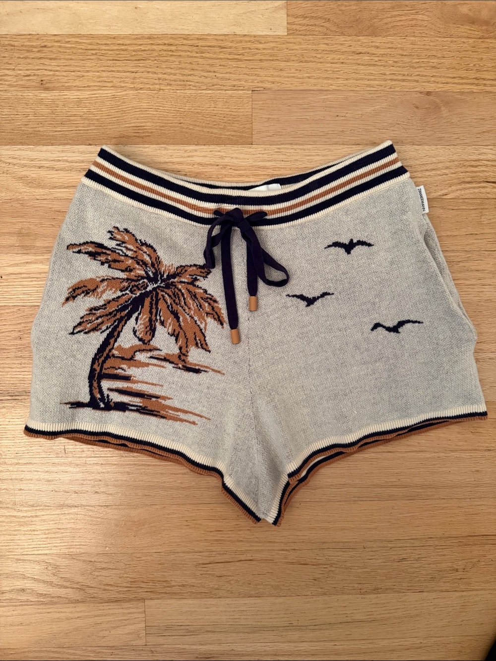 Zimmermann Tropicana Jacquard-Knit Cotton Shorts, sz 1 ($425 retail) - Picture 4 of 10